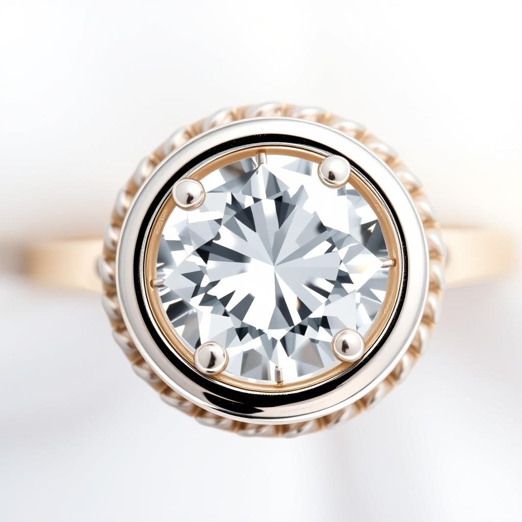 Bezel setting dream engagement ring