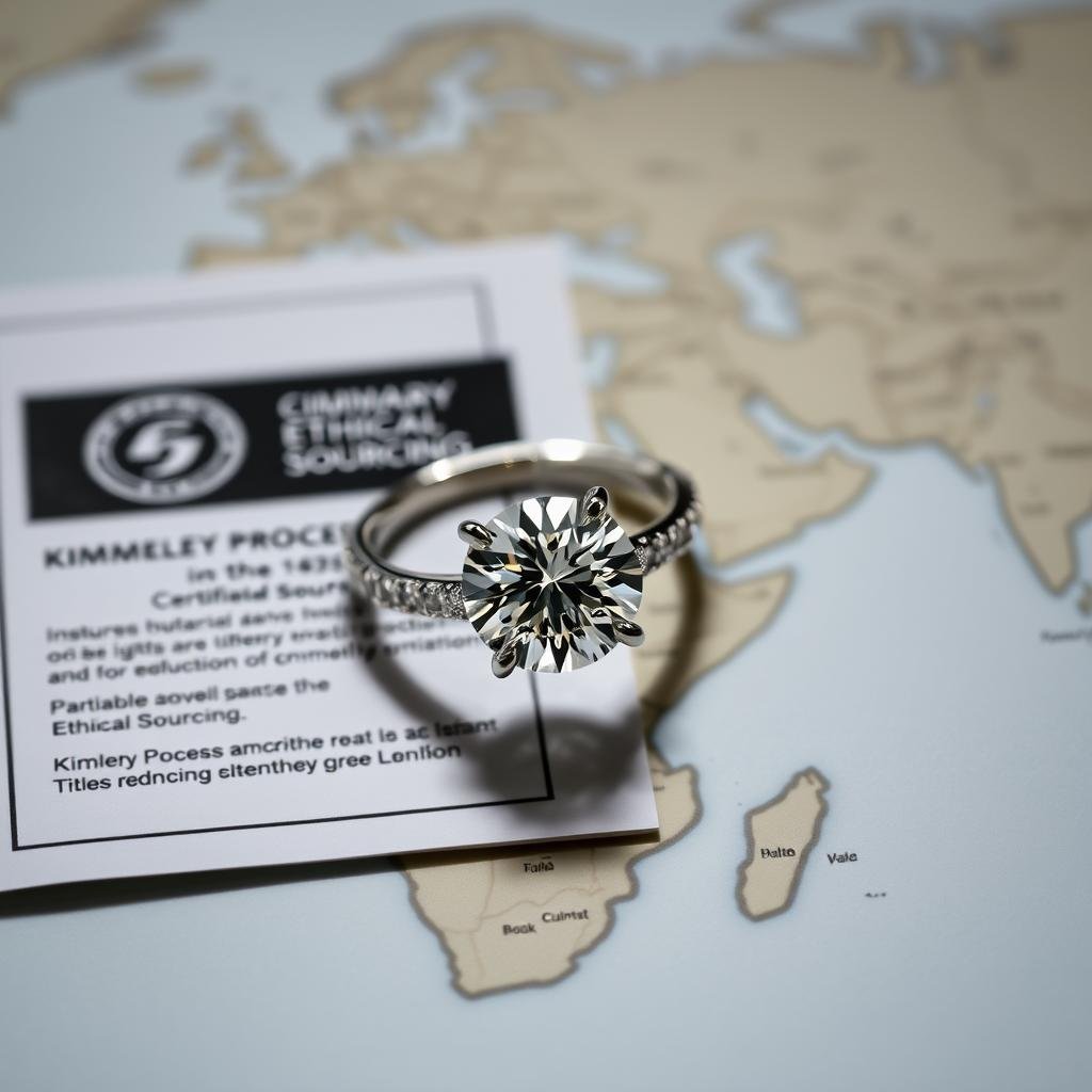 Conflict-free diamond with Kimberley Process certification