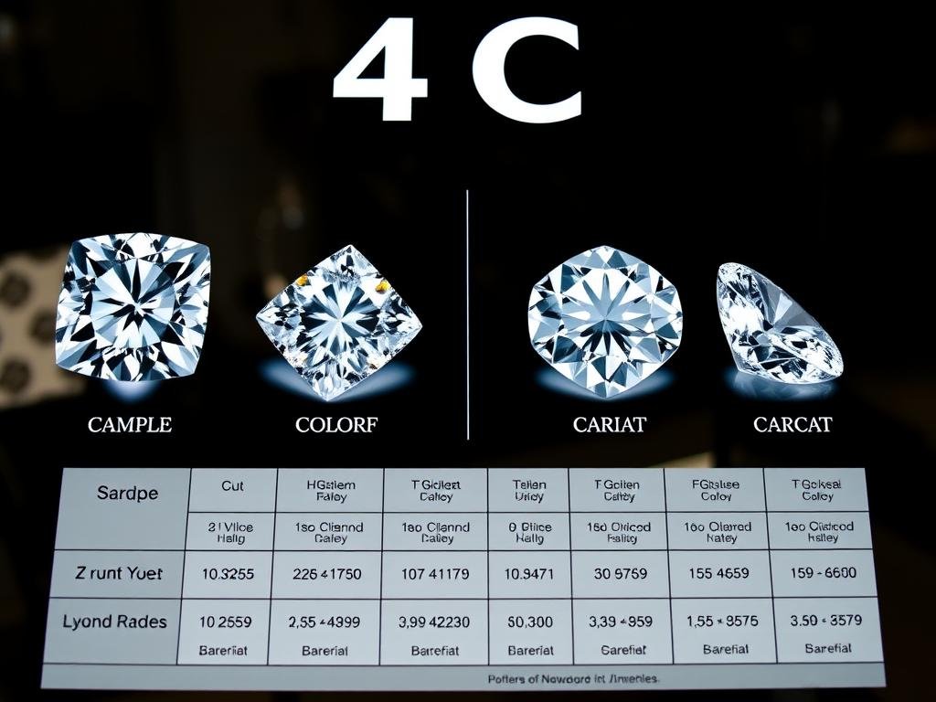 Diamond quality factors for dream engagement ring