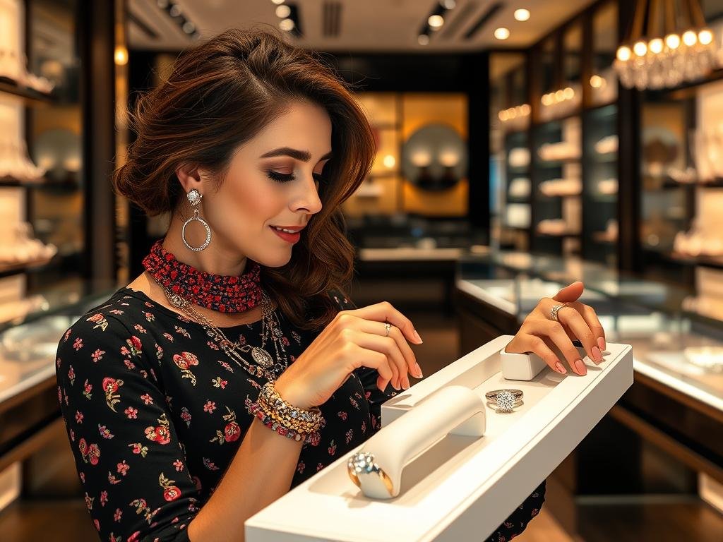 Person expressing personal style through dream engagement ring choice