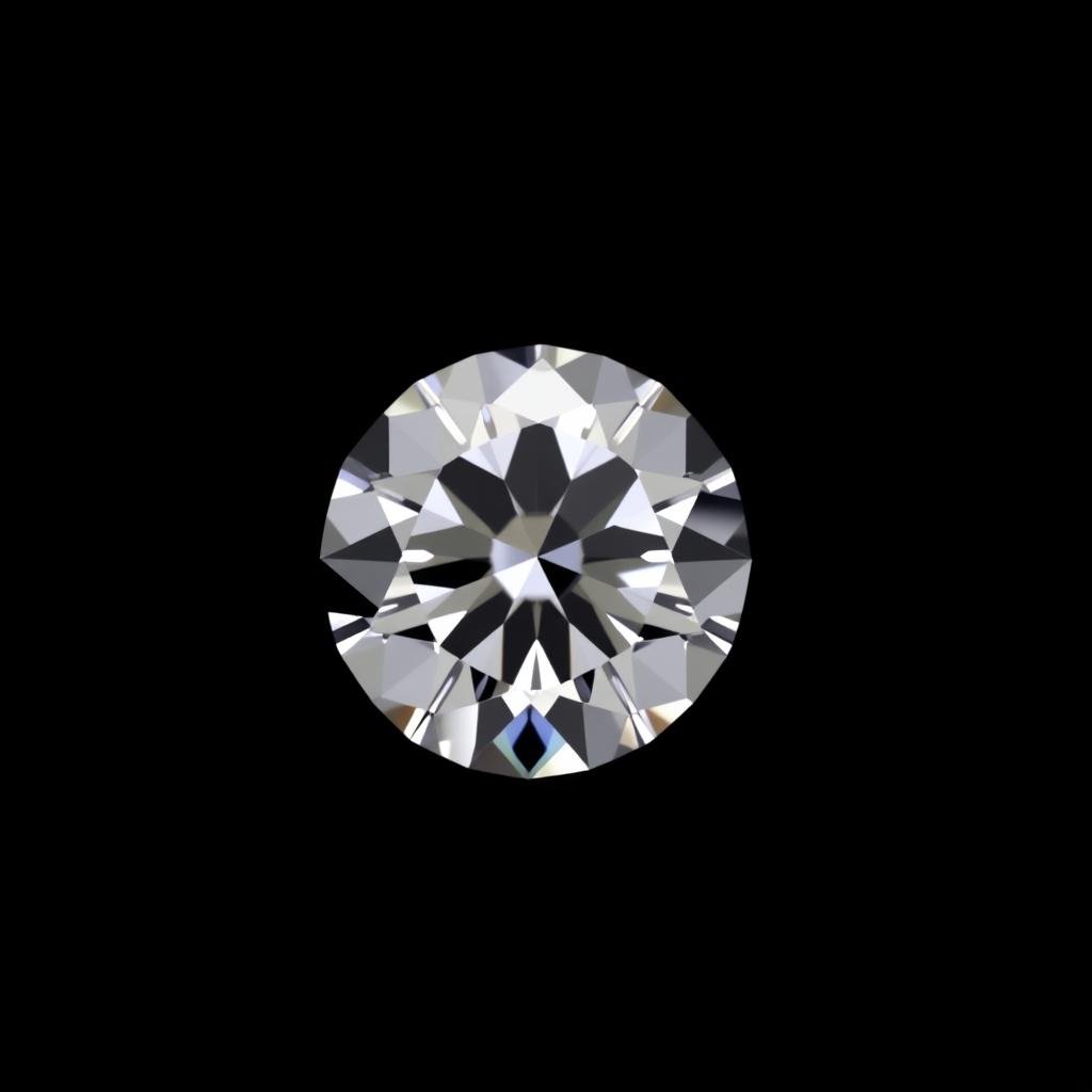 Round brilliant cut diamond engagement ring showing maximum sparkle