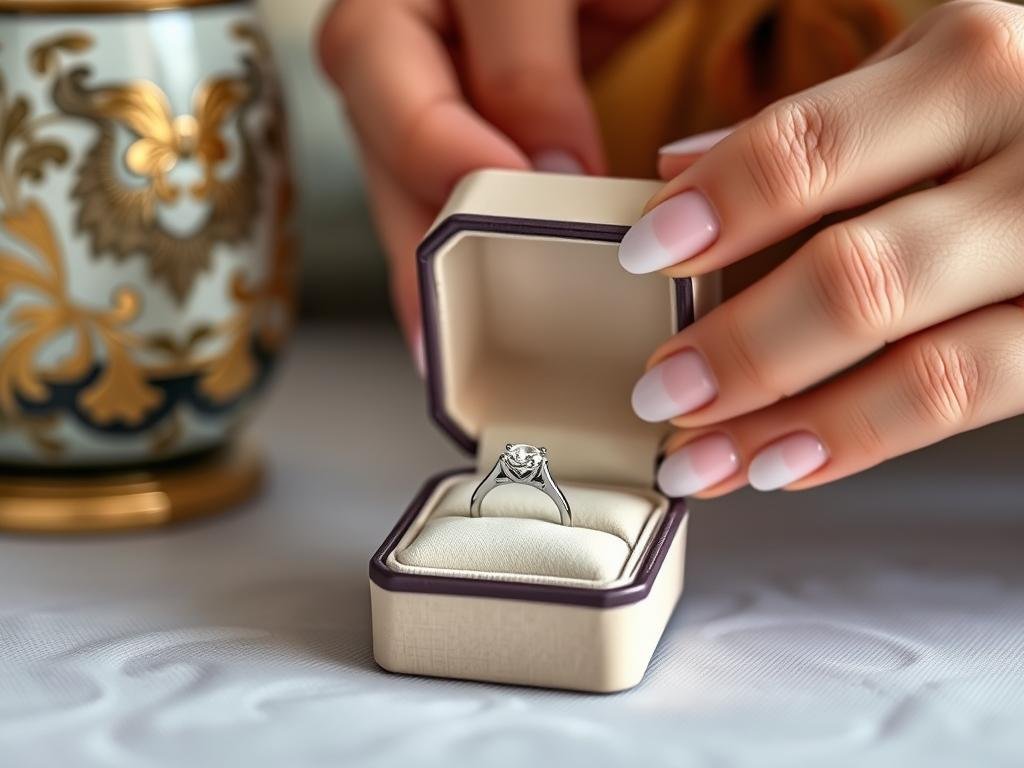 Storing a dream engagement ring safely