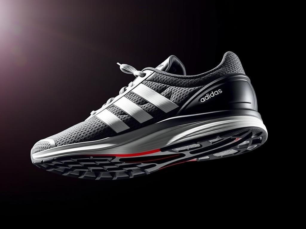 Adidas Adizero men's lightweight racing shoes showing sleek design