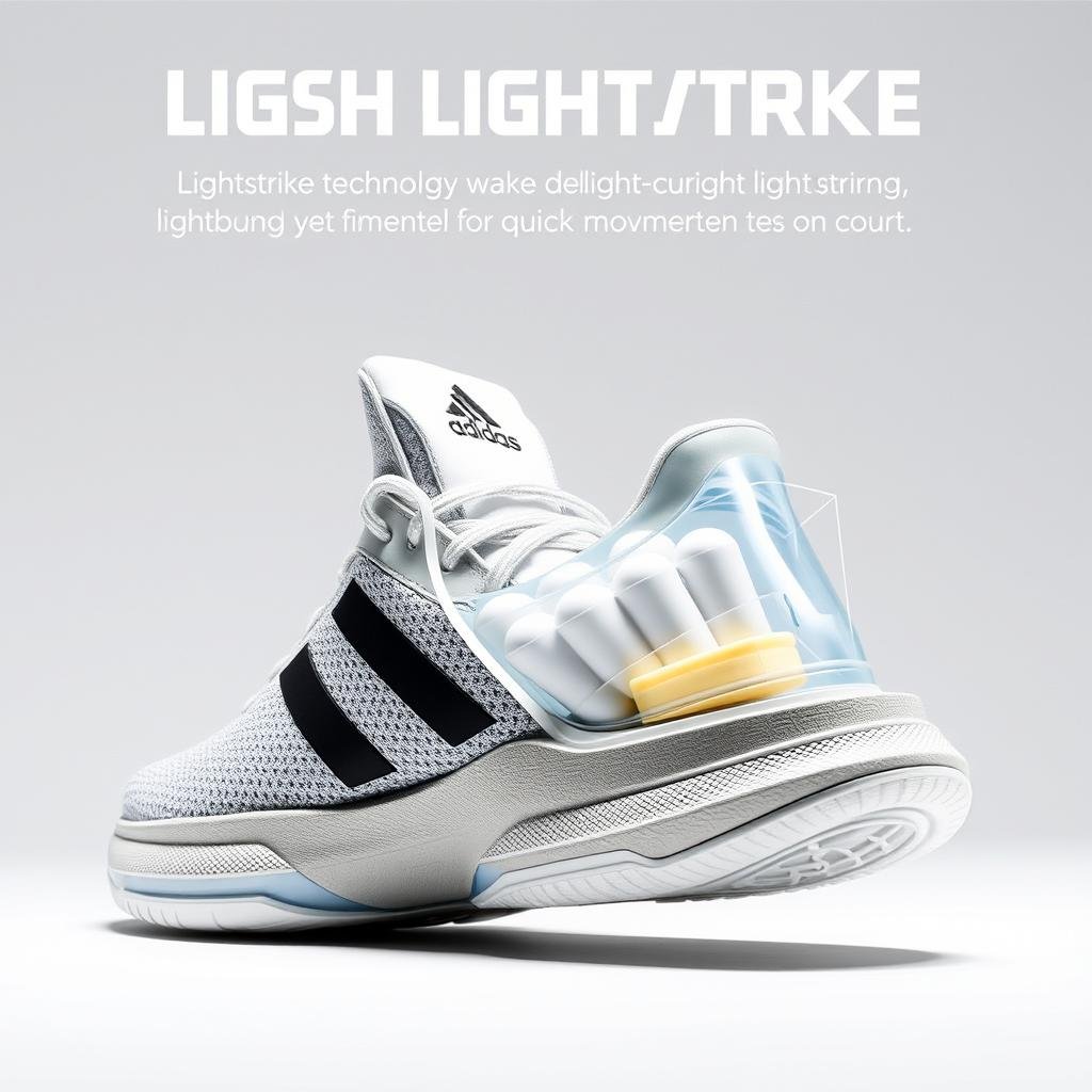 Adidas Lightstrike technology featured in men's basketball shoes