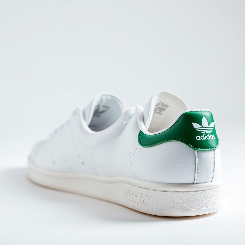 Adidas Stan Smith sneakers in classic white and green colorway for women's outfits