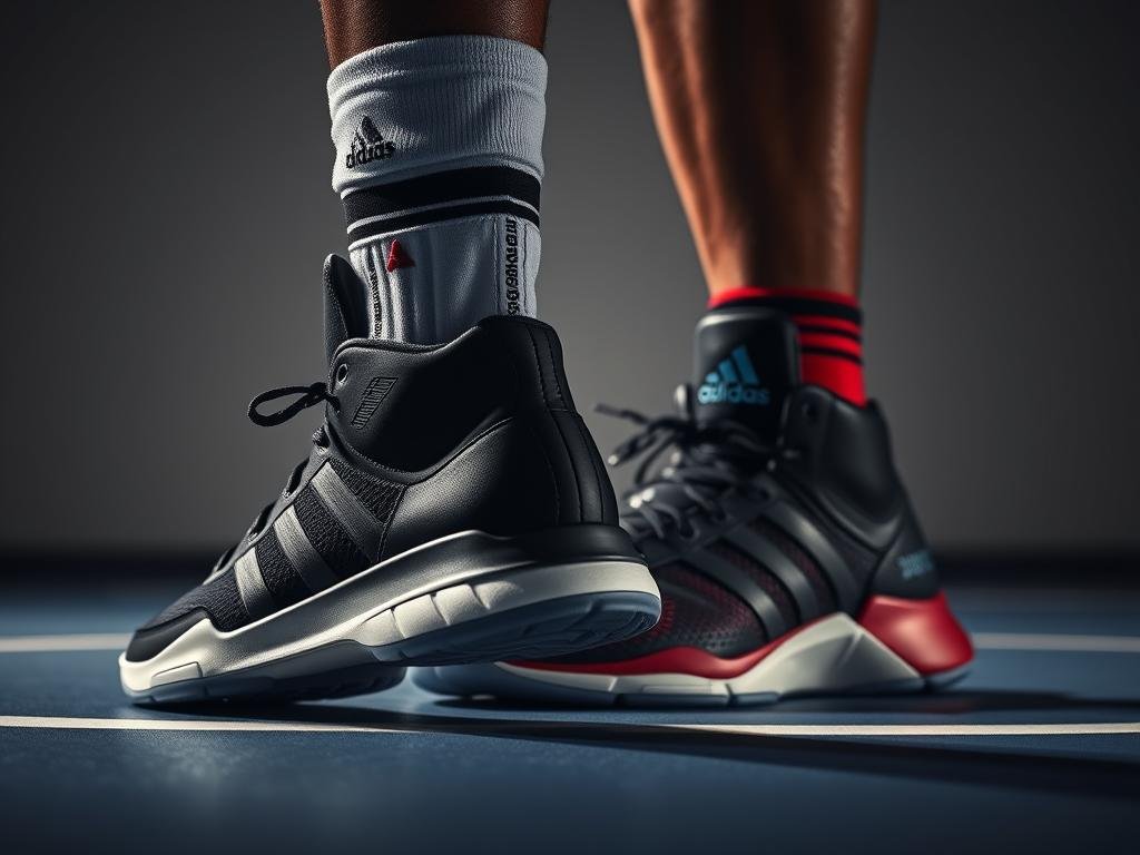 Adidas basketball shoes for men featuring signature athlete models