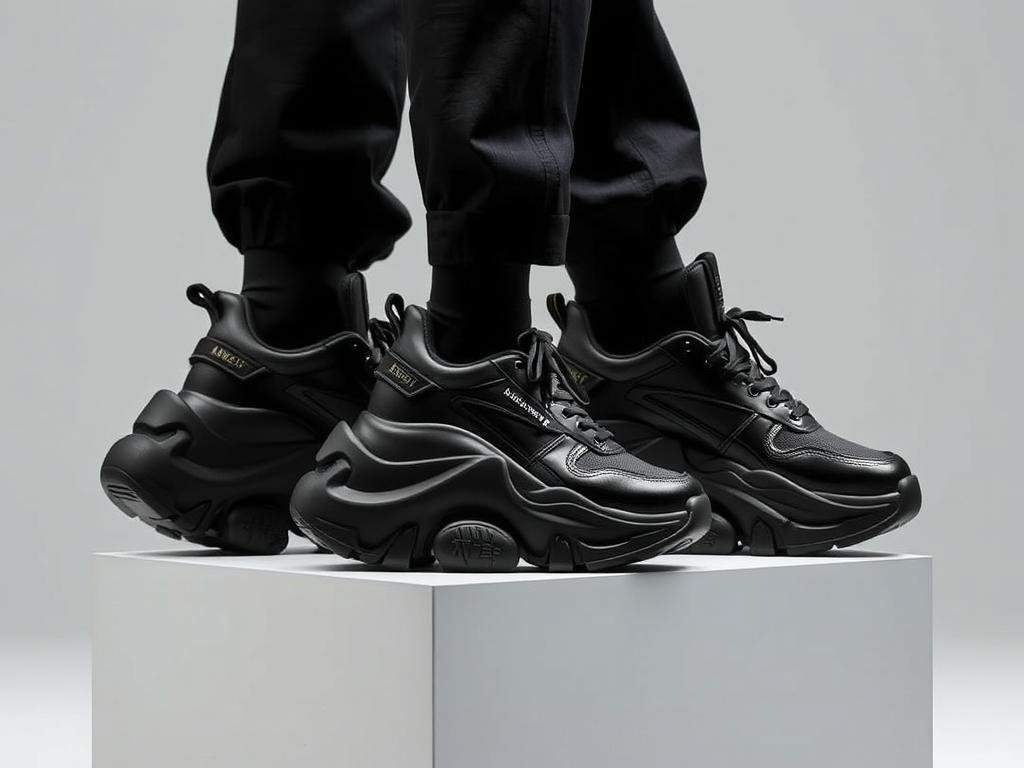 Alexander McQueen designer sneakers with exaggerated soles