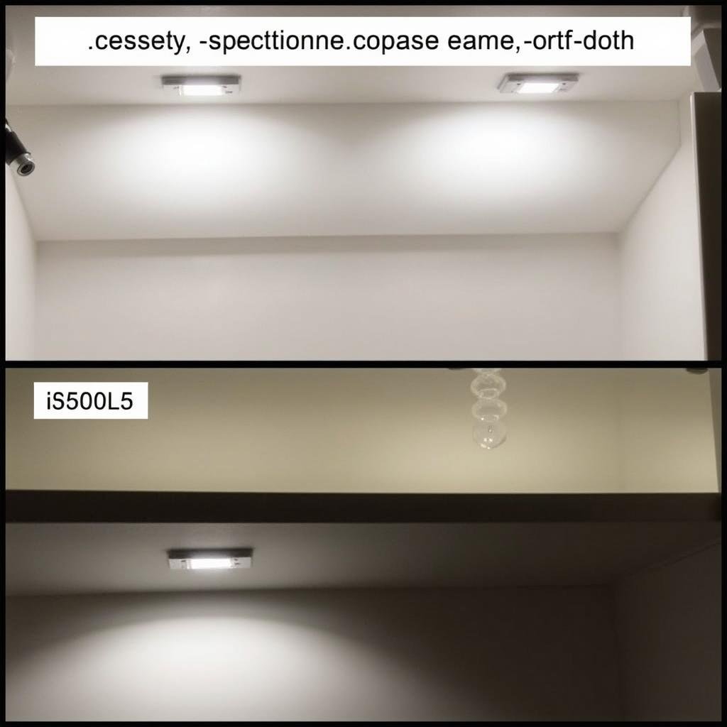 Battery-operated under-cabinet lights repurposed for closet shelf lighting