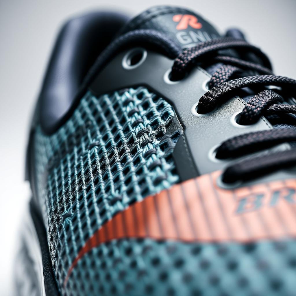 Brooks 3D Fit Print technology in women's running shoe upper