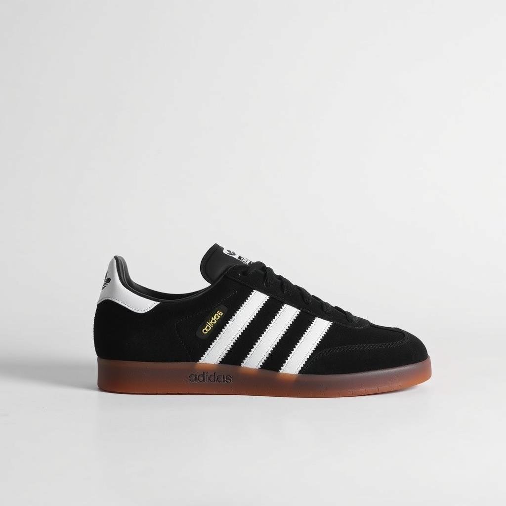 Classic adidas Originals Samba men's shoes in black with white stripes