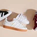 Collection of iconic adidas shoes for women including Samba, Superstar, and Gazelle models