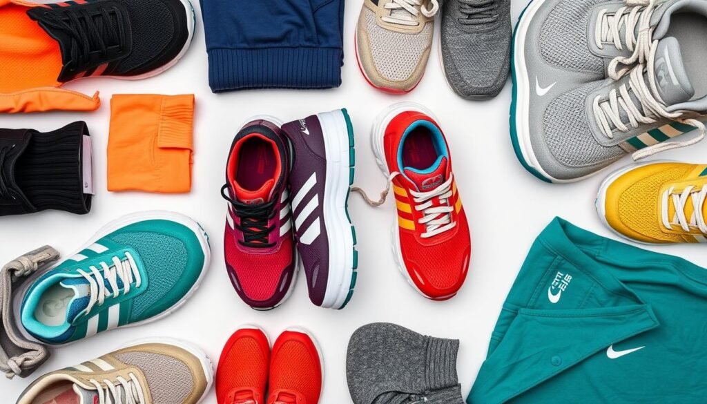 Color coordination with running shoes