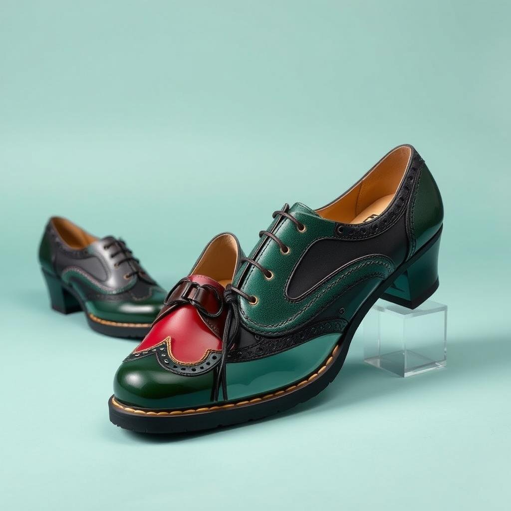 Fluevog shoes featuring vintage-inspired designs with modern twists