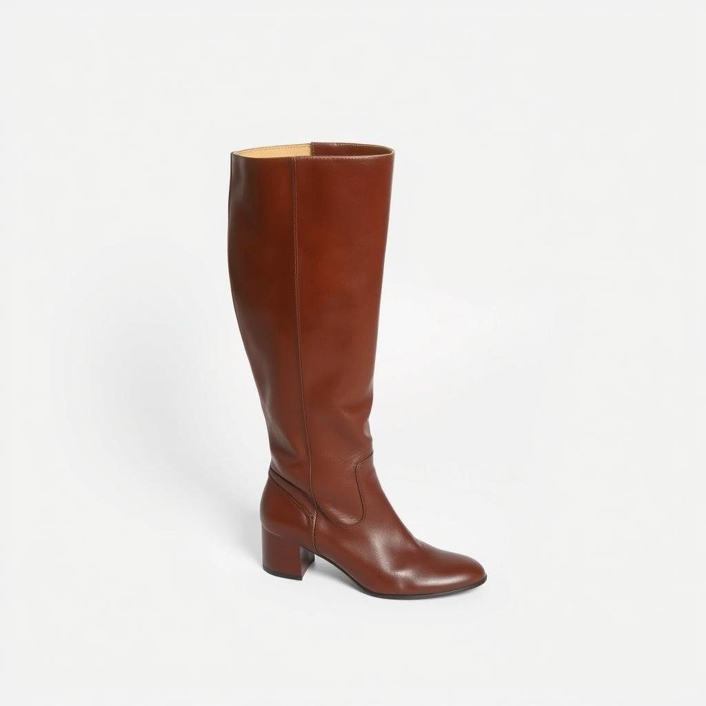 Knee-high leather boots for elegant shoes inspo