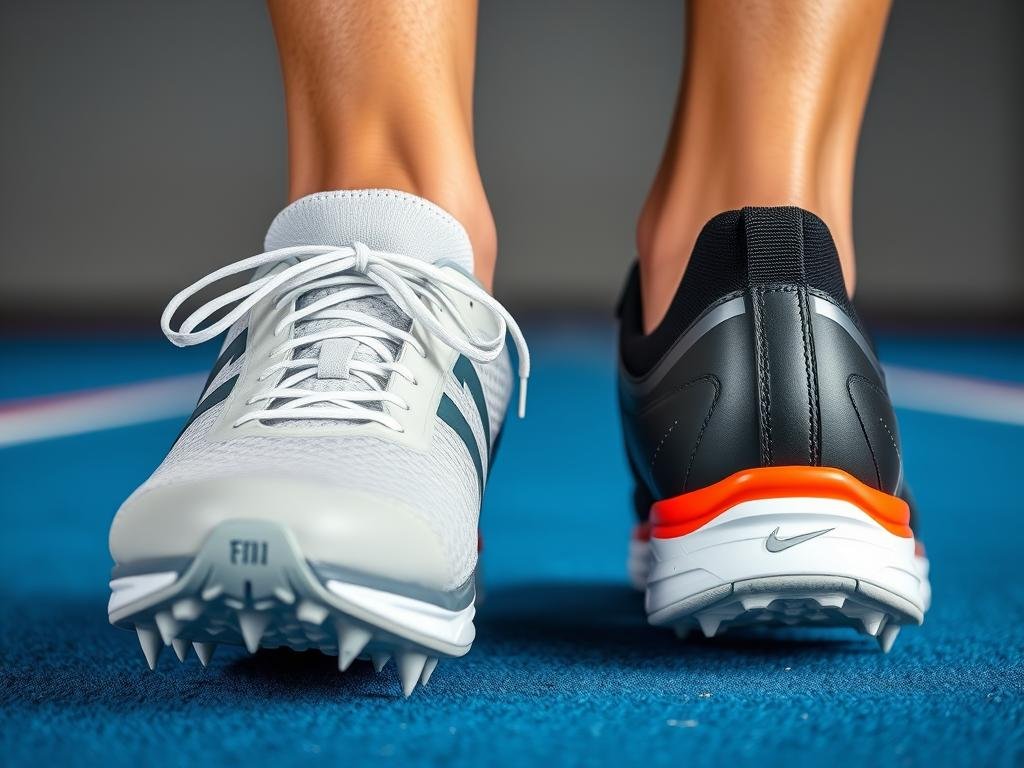 Middle distance track shoes balancing speed and comfort