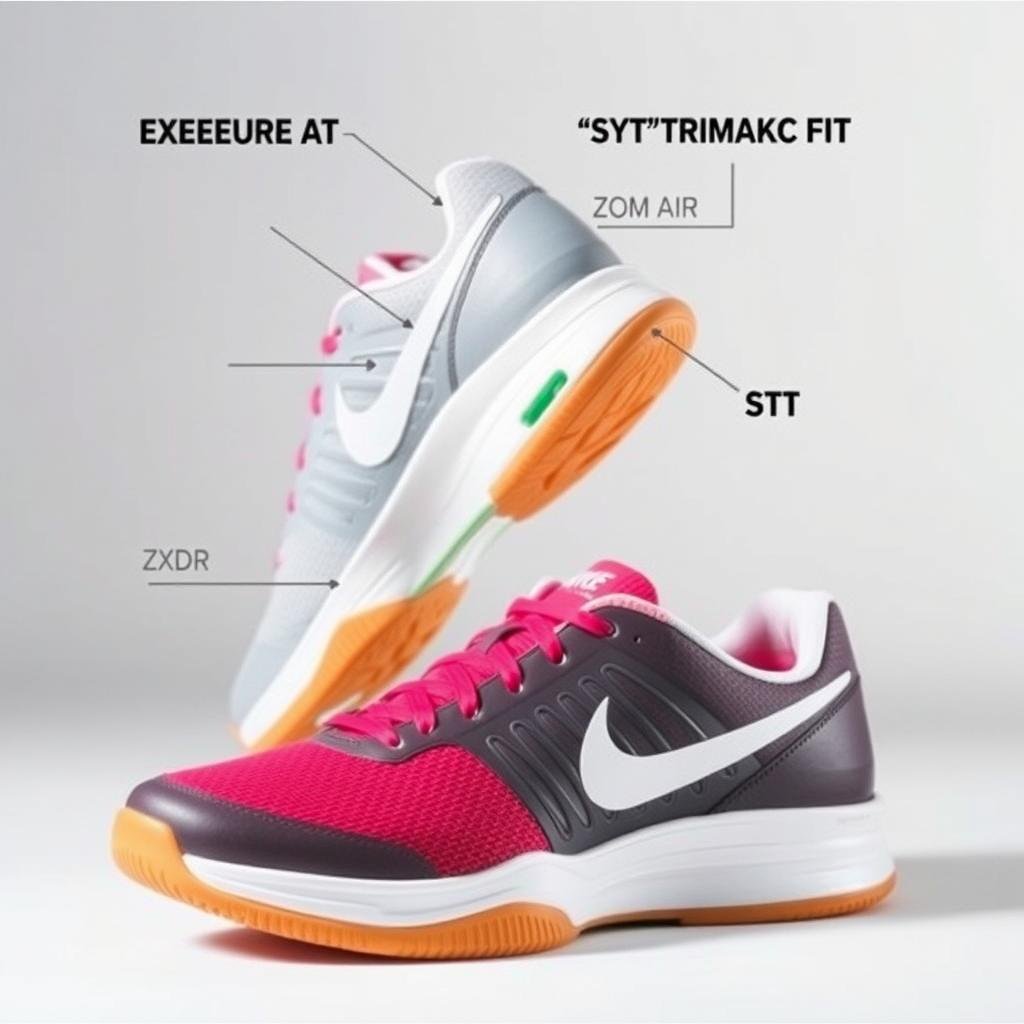 Nike Zoom Vapor tennis shoes with visible Zoom Air cushioning