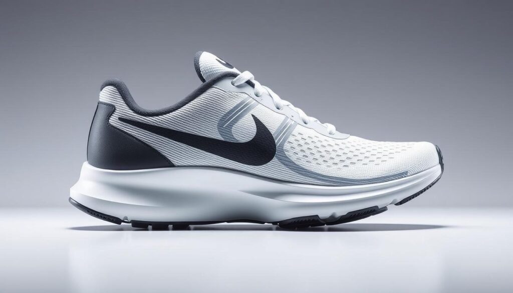 Nike stability running shoes showing supportive features