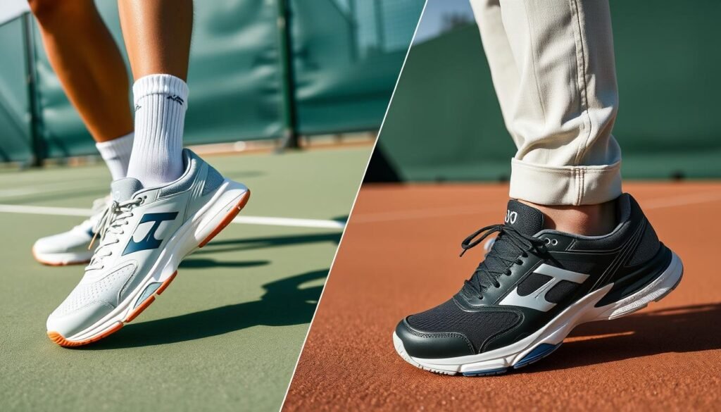 Stylish tennis shoes worn both on court and with casual outfits
