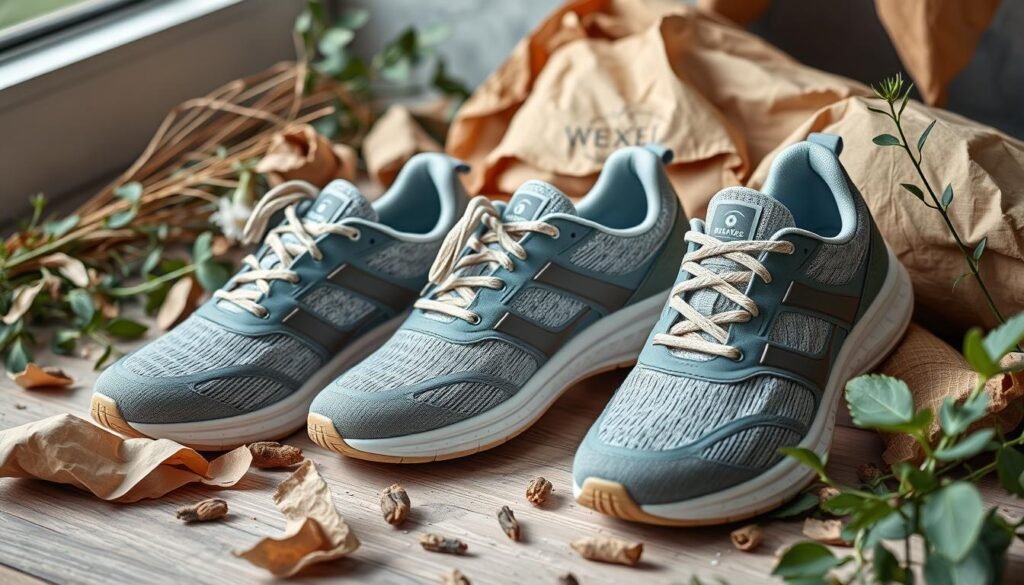 Sustainable running shoes made from recycled and eco-friendly materials