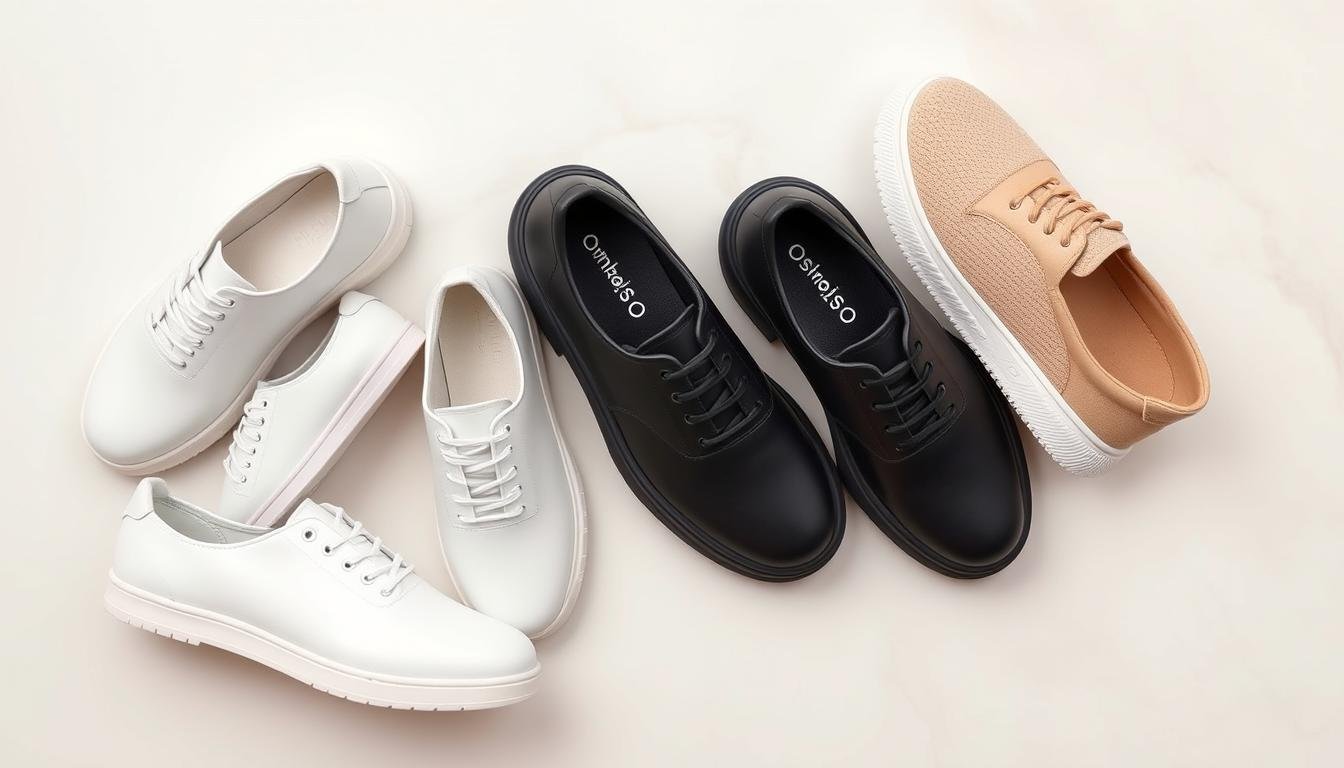 Various On Cloud shoe styles displayed in neutral colors showing their versatile design for on cloud shoes outfit creation