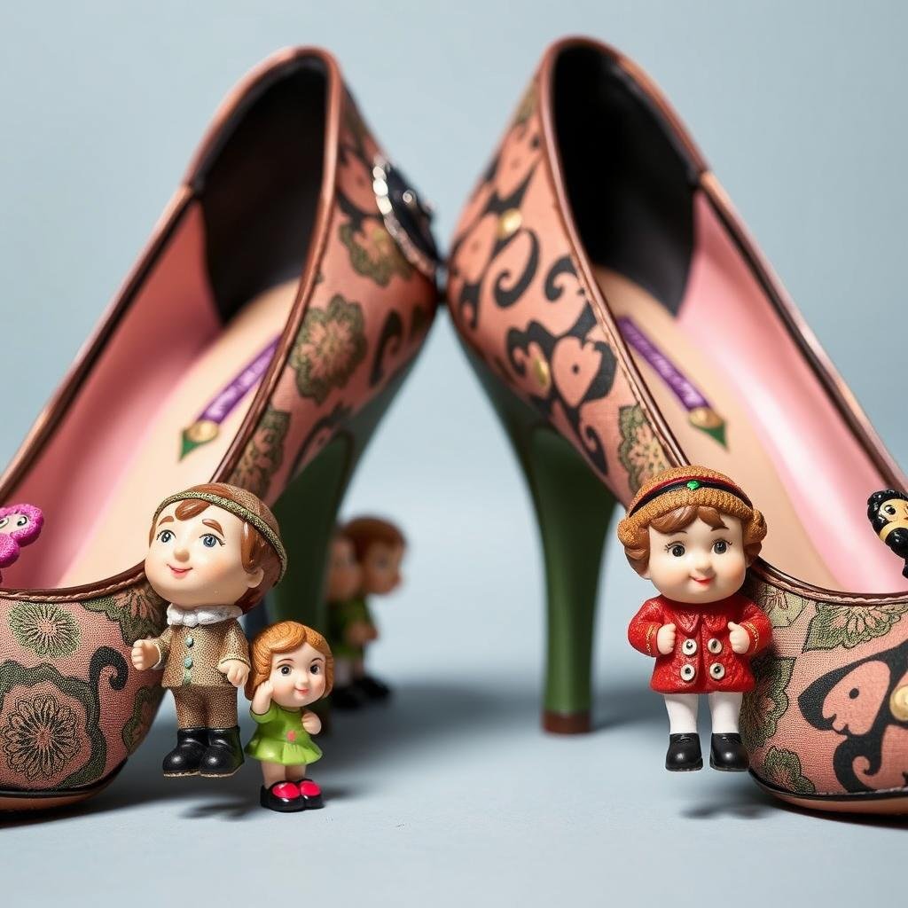 Whimsical Irregular Choice shoes with character heels and unique design elements
