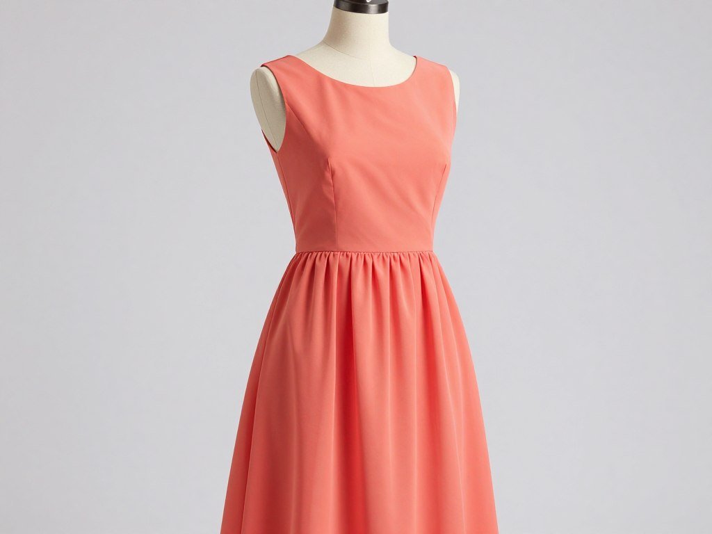 A plus size sleeveless wedding guest dress in vibrant colors for summer weddings