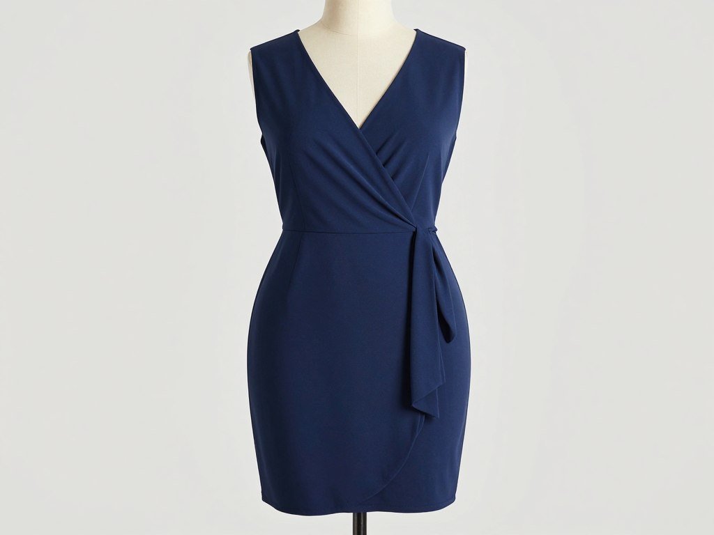 A plus size wrap dress that flatters hourglass body shapes