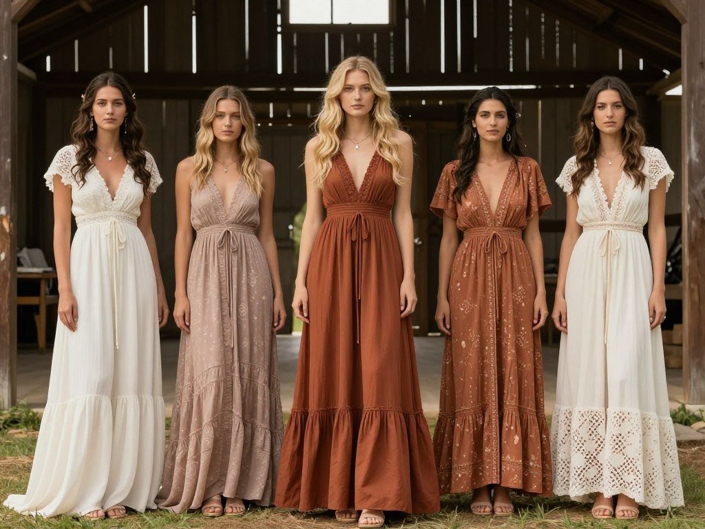 Barn wedding guest dress options