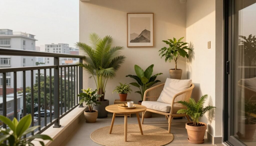 Beautifully furnished small balcony retreat Beautifully furnished small balcony retreat