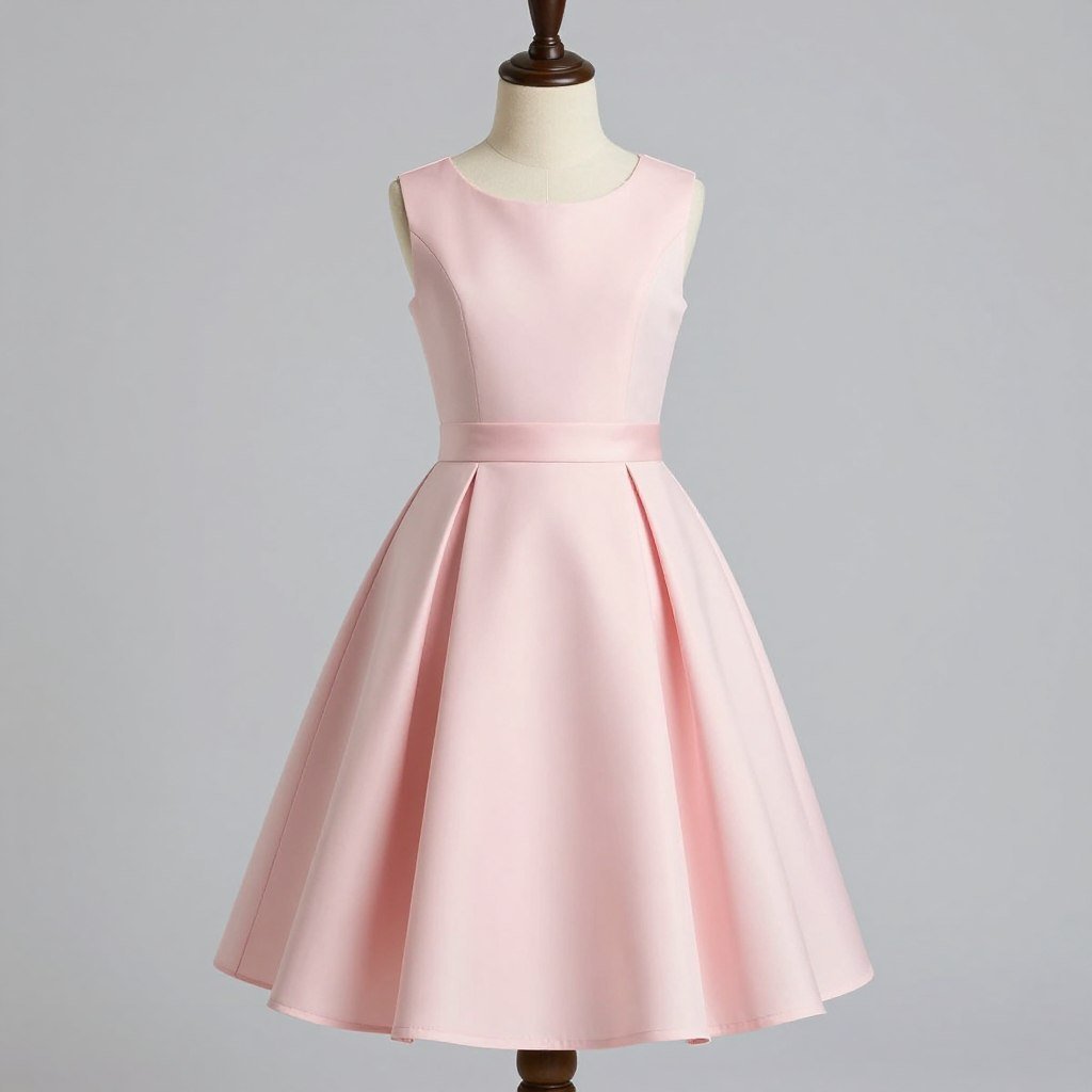 Blush pink 8th grade graduation dress