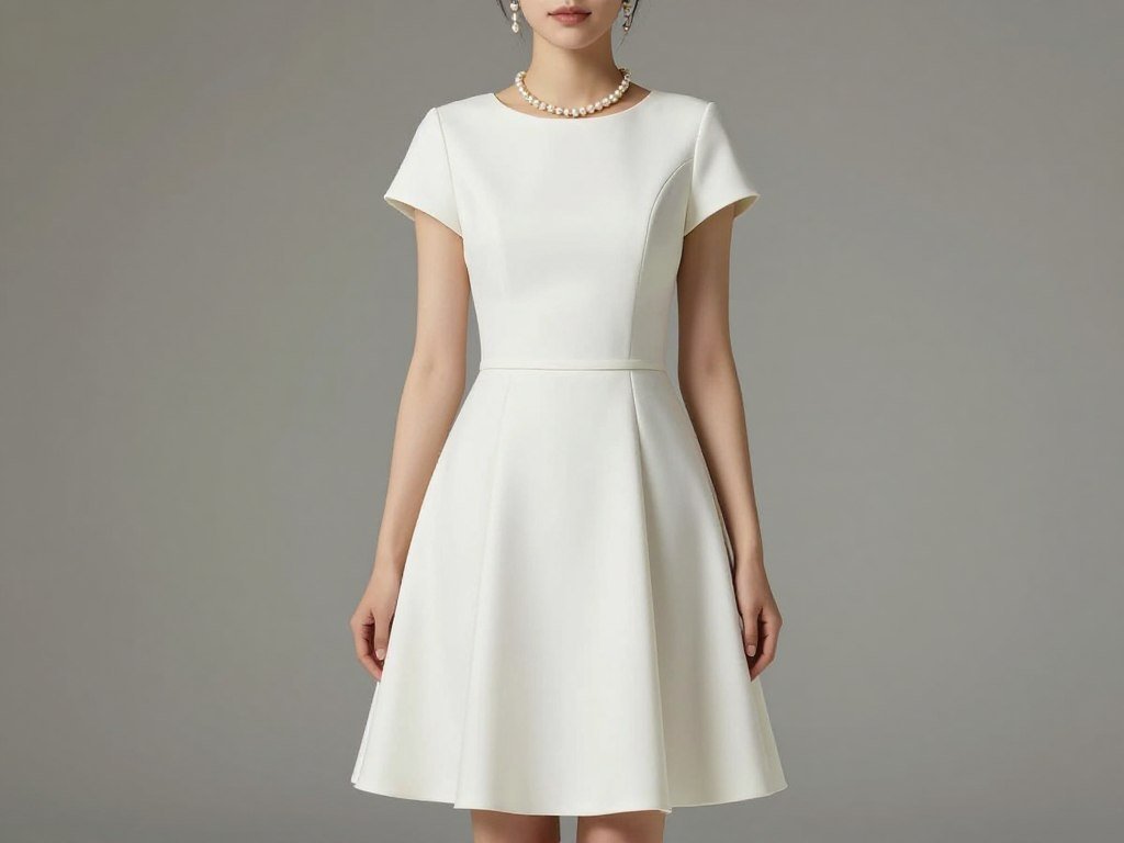 Classic and elegant graduation outfit with pearls