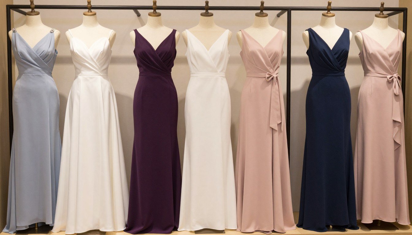 Collection of elegant wedding guest dresses for different occasions
