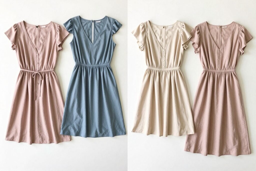 Collection of modest summer dresses from mainstream retailers