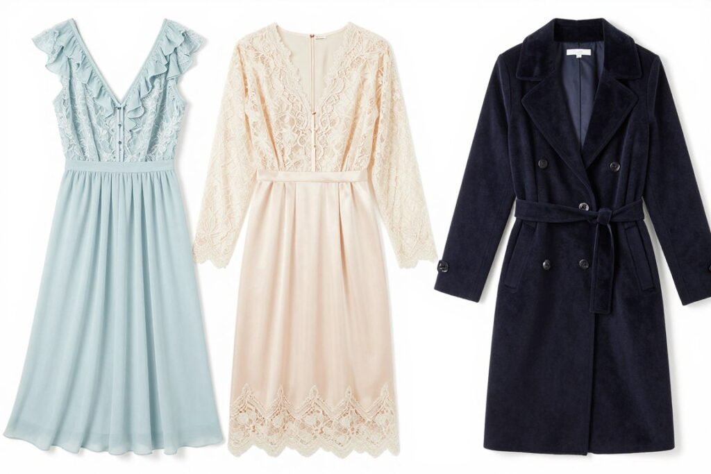 Comparison of spring-appropriate vs inappropriate fabrics for wedding guest attire Comparison of spring-appropriate vs inappropriate fabrics for wedding guest attire