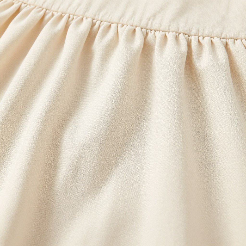 Cotton summer dress with textural details