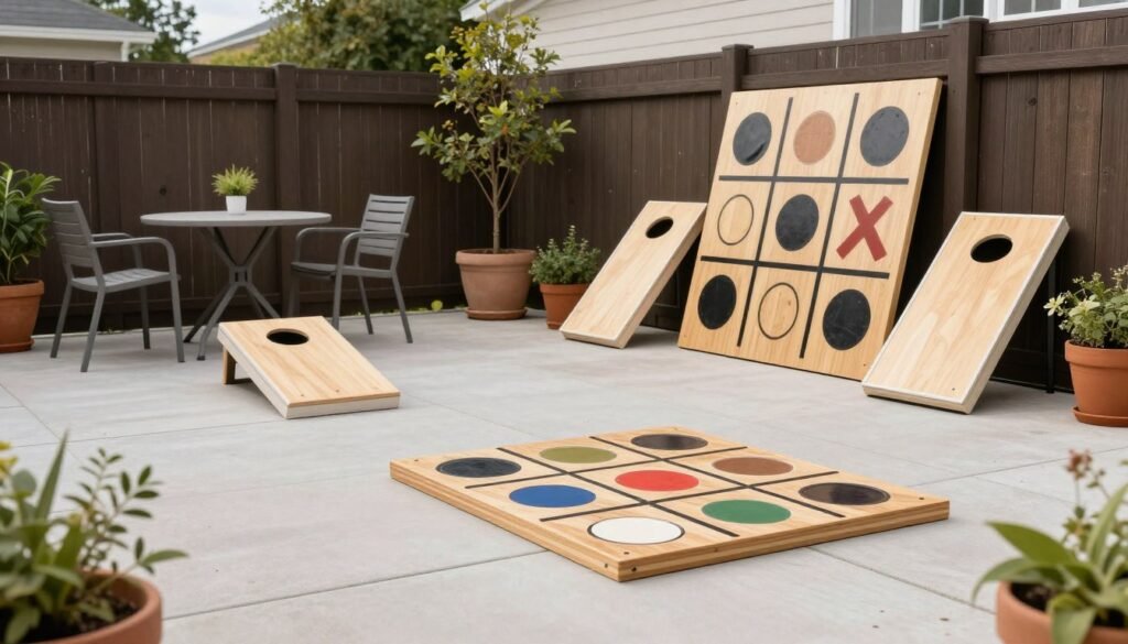 DIY outdoor games on a budget patio