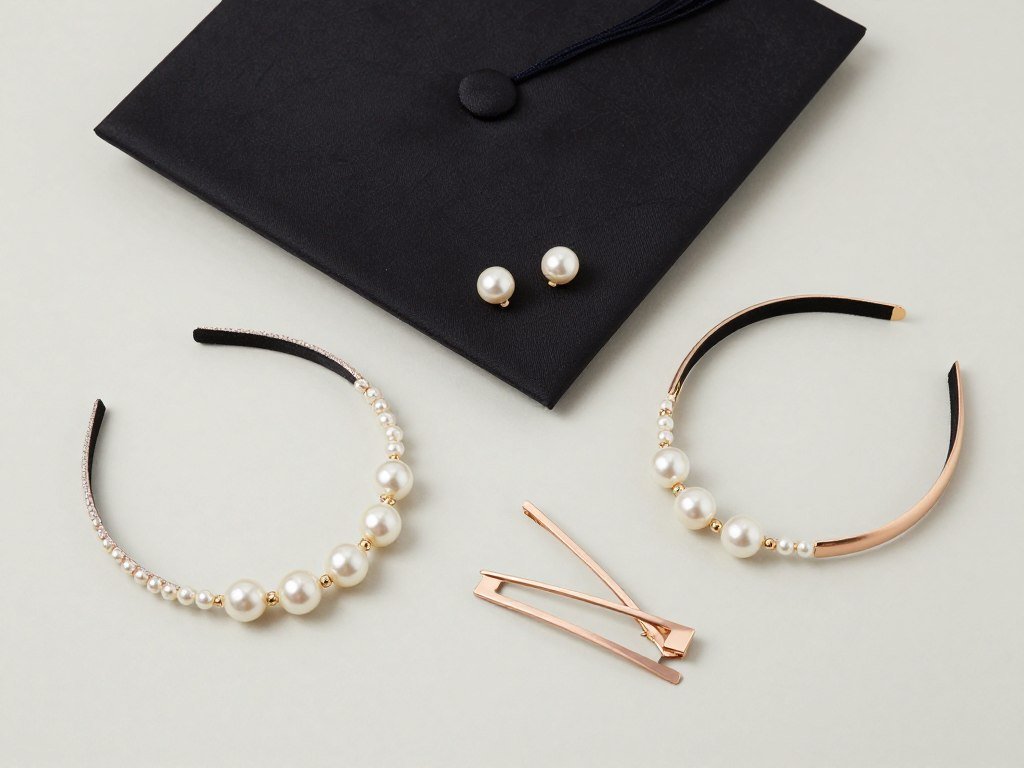 Elegant hair accessories for graduation day styling