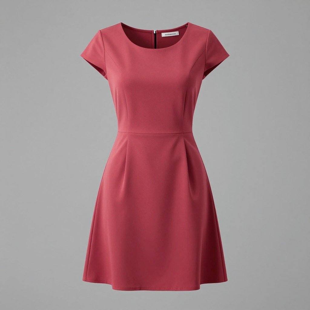 Empire waist short summer dress ideal for apple-shaped body