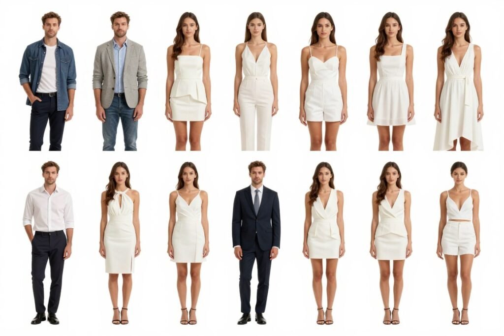 Examples of inappropriate wedding guest outfit choices