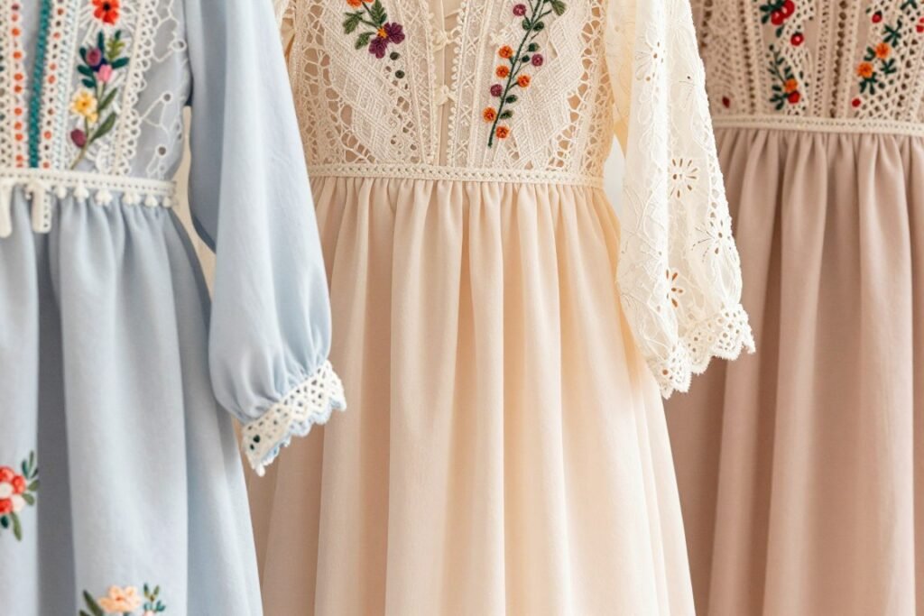 Fabric details of bohemian high school graduation dresses