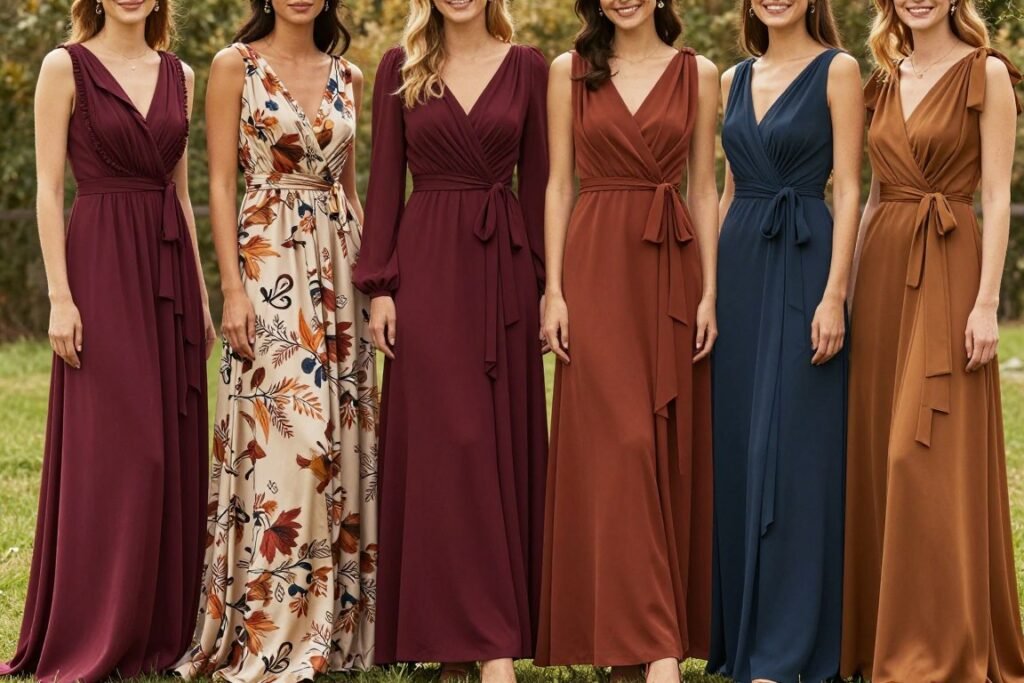 Fall wedding guest dress options