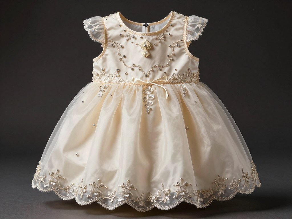 Luxury special occasion babydoll dress nightwear with premium details and embellishments