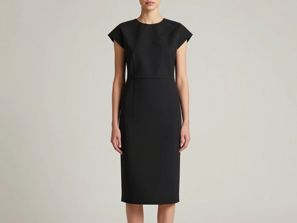 Modern minimalist graduation outfit in black