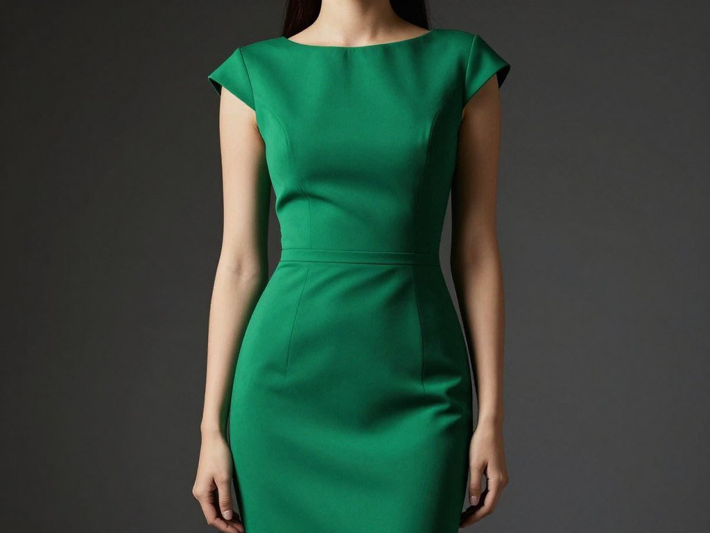 Rich emerald green graduation dress that makes a bold statement