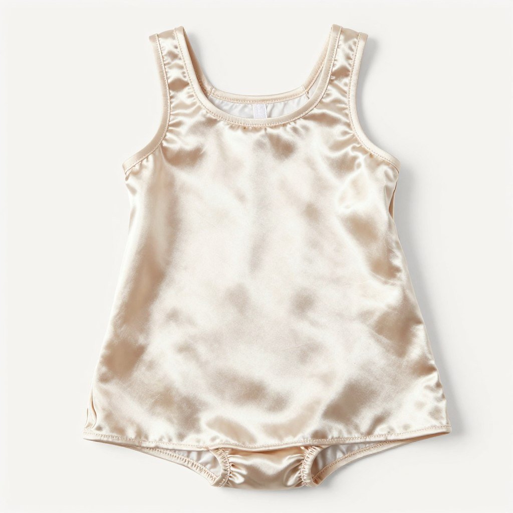 Satin babydoll top with elegant drape for evening wear