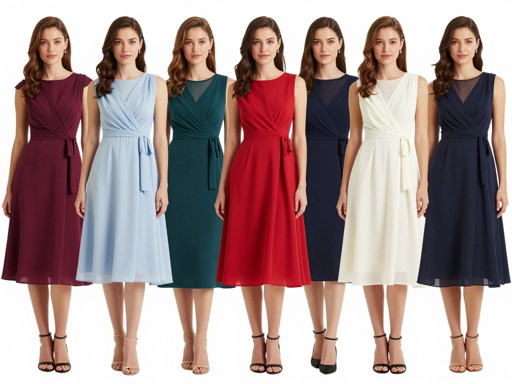 Semi-formal cocktail wedding guest dresses