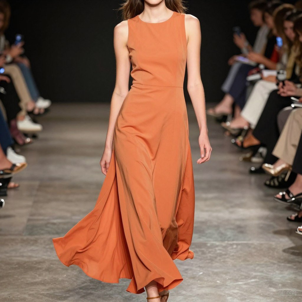 Side-slit maxi dress for summer evening events