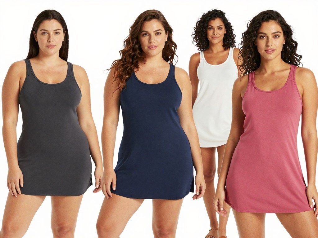 Women with different body types wearing babydoll tops styled to flatter their figures
