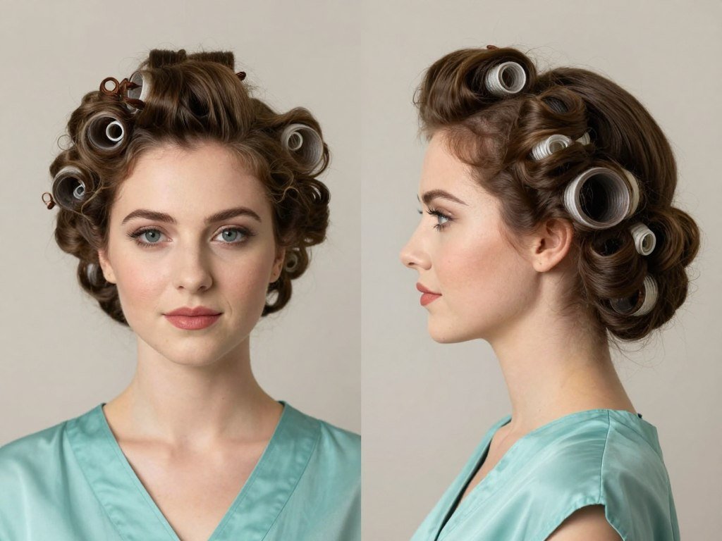 1940s victory rolls bridesmaid hairstyle framing the face 1940s victory rolls bridesmaid hairstyle framing the face