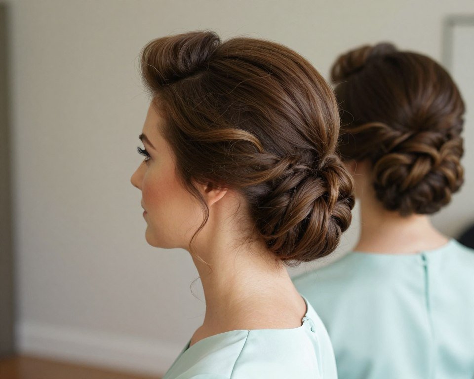 1960s bouffant bridesmaid hairstyle with crown volume 1960s bouffant bridesmaid hairstyle with crown volume